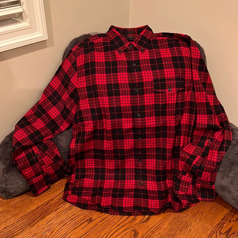 Flannel button-up shirt from J Crew, M - Picture 2 of 6